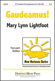 Gaudeamus! Two-Part choral sheet music cover Thumbnail